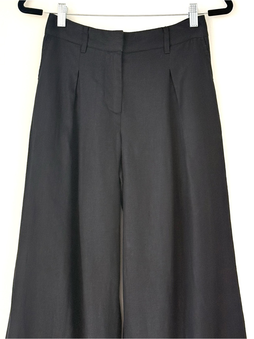 NWOT Reformation Wide Leg Black Linen Asher Pants Pockets Co-ord Top Avail. Sz 2 - Picture 4 of 11